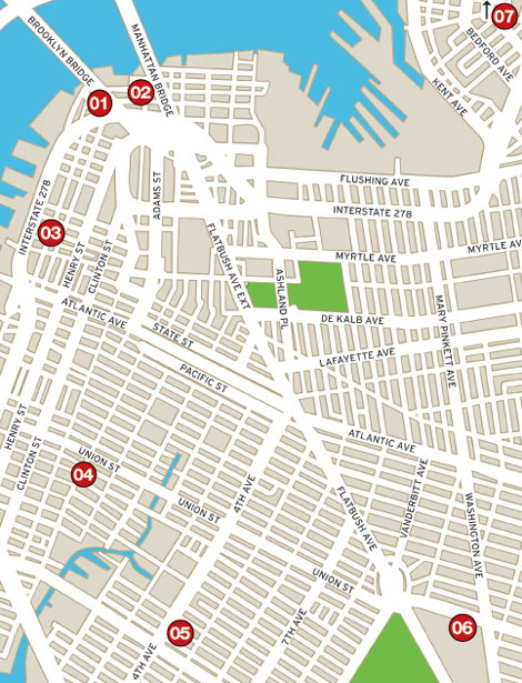 new york city map. in New York City.